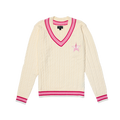 Cream Varsity Sweater
